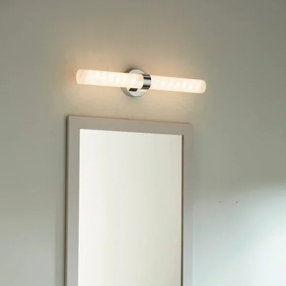 NEW allen + roth Caroline Wall Chrome Bathroom Modern LED Vanity Light Fixture - Picture 1 of 6